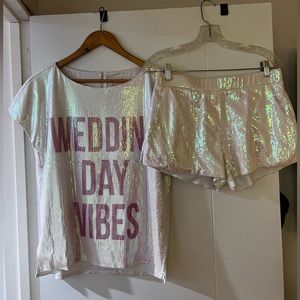 HAYLEY PAIGE Hologram Sequin Set “WEDDING DAY VIBES”